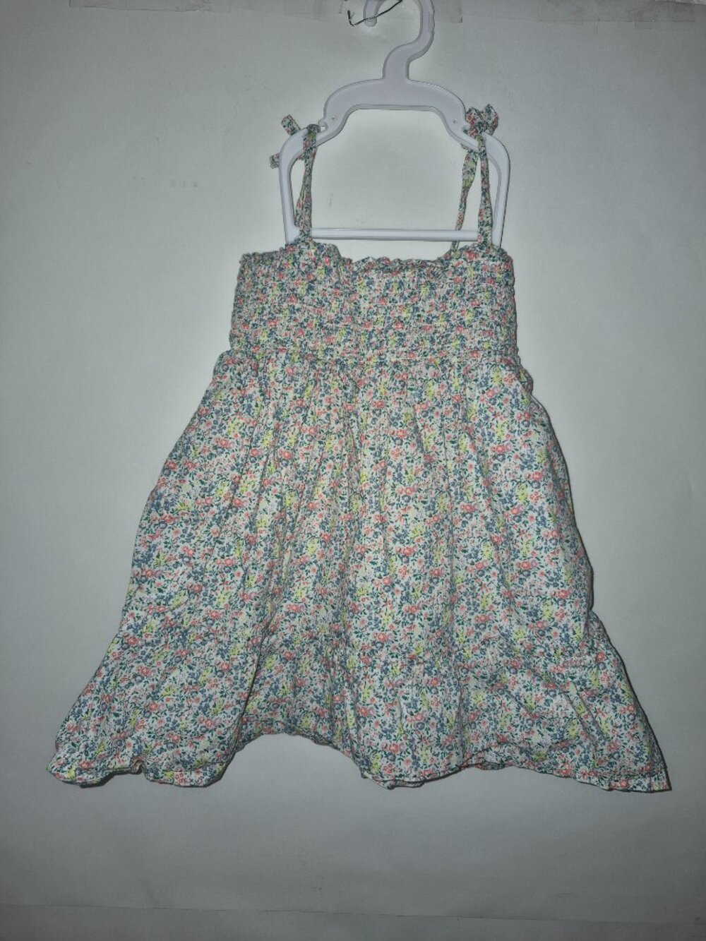 Baby Gap Toddler Girl 3 Floral Cotton Sleeveless Lined Sundress Pink Yellow Blue